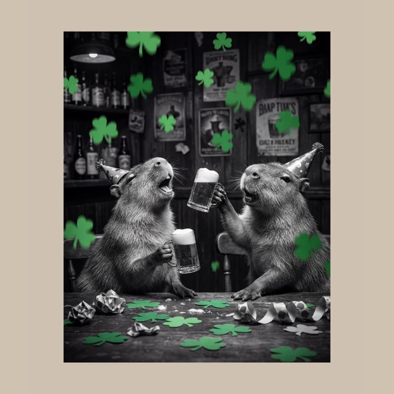 St Patrick Capybara Toast im Pub