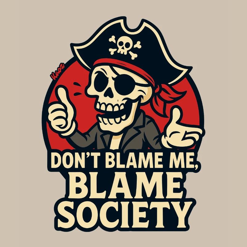 Tee Satire du Crâne de Pirate