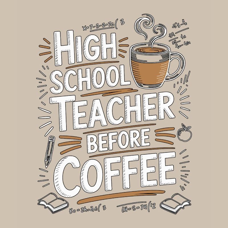 Professeur de lycée avant éducateur Amant du café