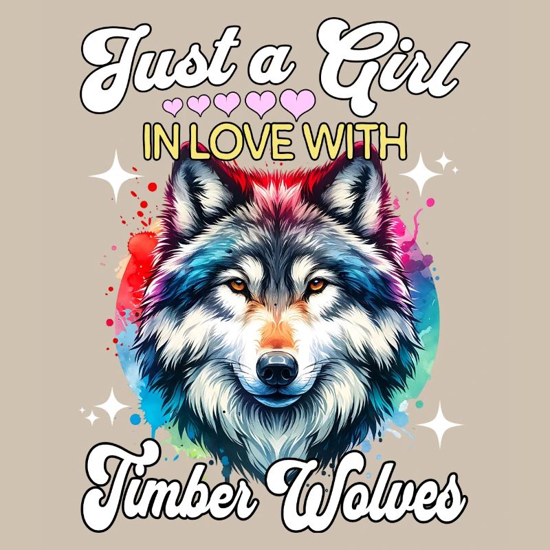 Grauwolf Mädchen Timber Wolf