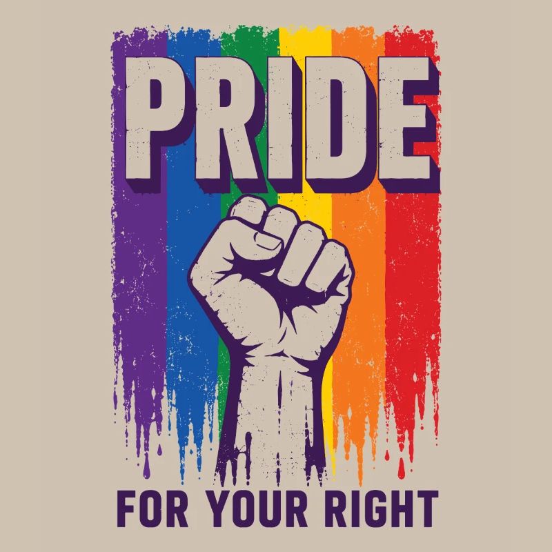 Pride Regenbogen Rechte Statement Shirt