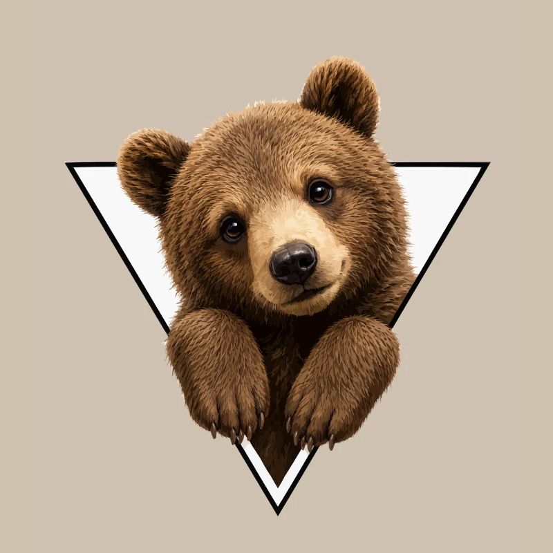 Ourson en triangle