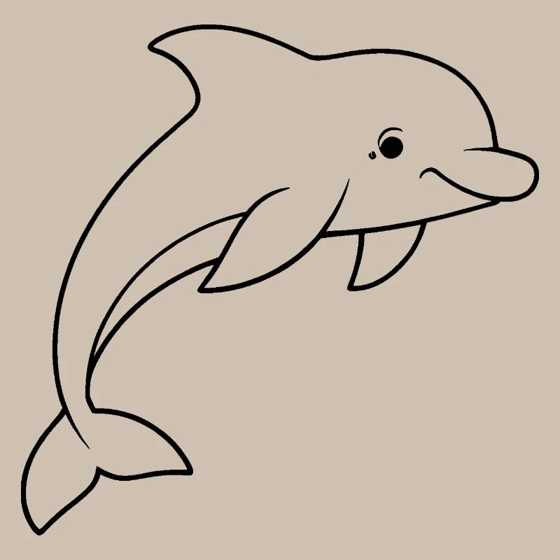 Dauphin minimaliste