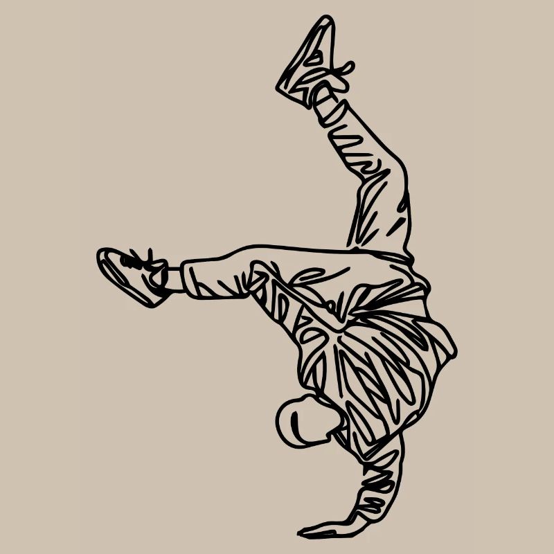 Breakdancer Drawing