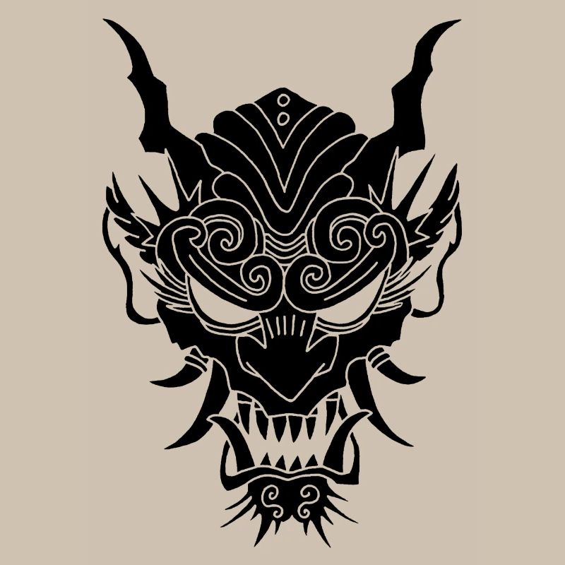 schwarzer Gothic-Dämon