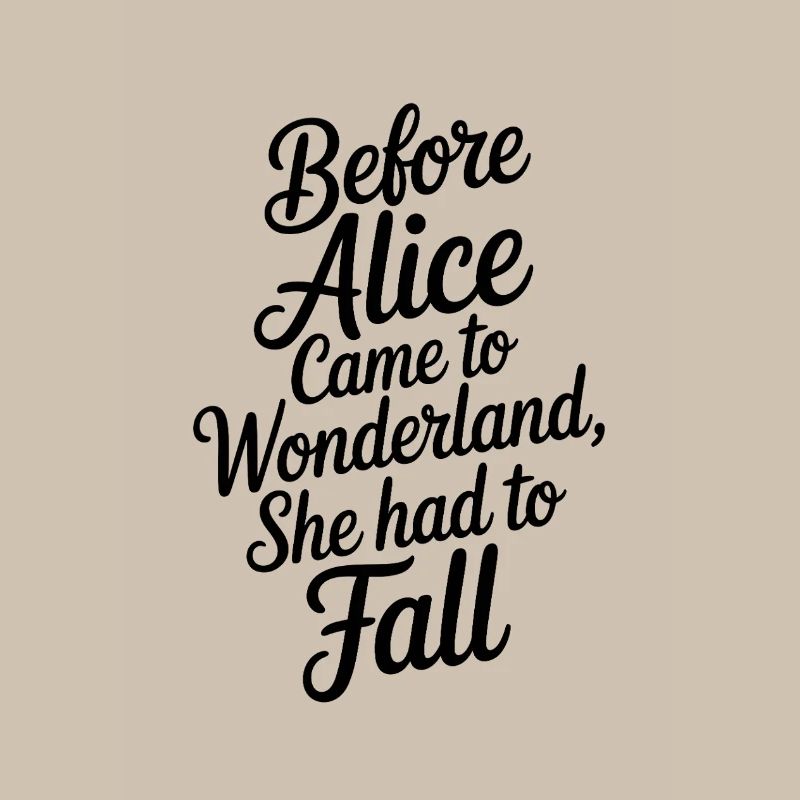 Citation du pays des merveilles en script