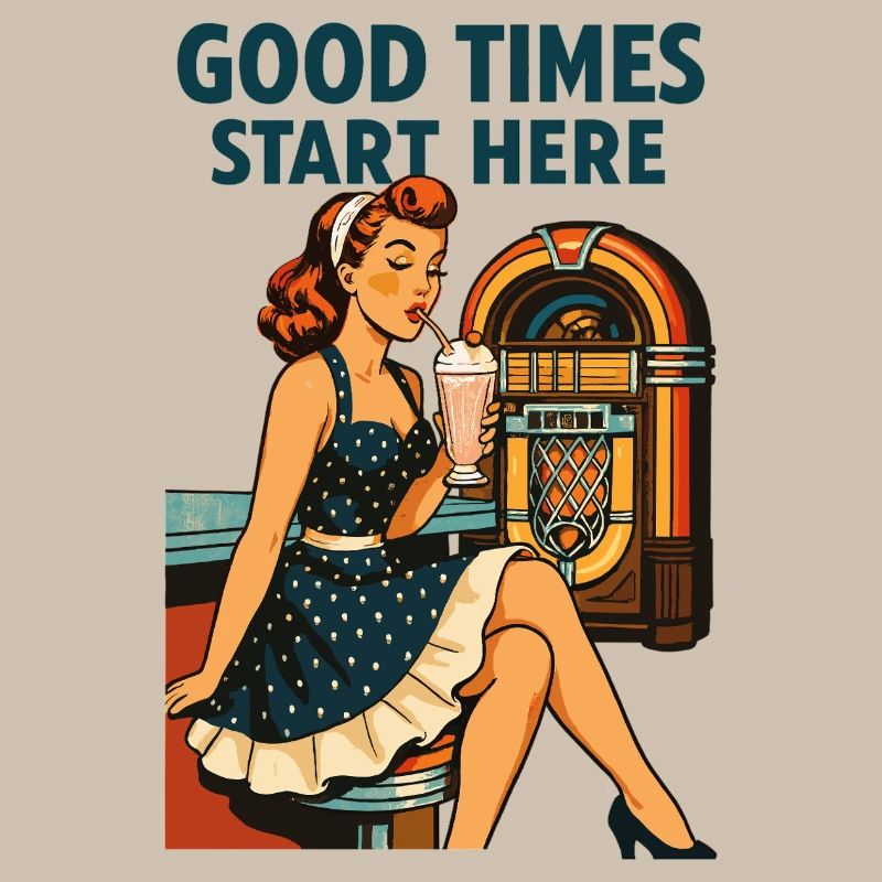 Rockabilly Diner Diner Jukebox Rétro