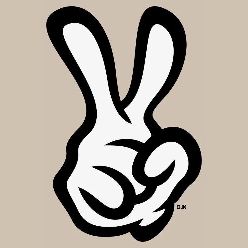Signe de la main de la victoire (Main droite / POS / 2C)