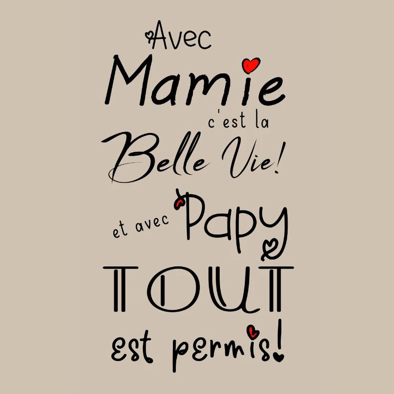 avec mamie... et avec papy...