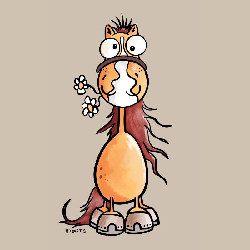 Da steht ein Pferdchen