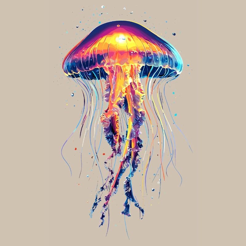 Méduse Méduse de feu Méduse Méduse mignonne