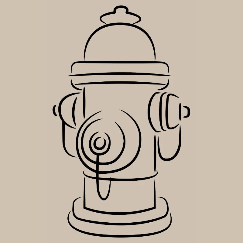 Sketch fire hydrant