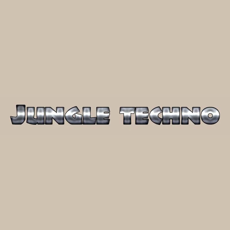 Lebendiger Dschungel-Techno-Druck