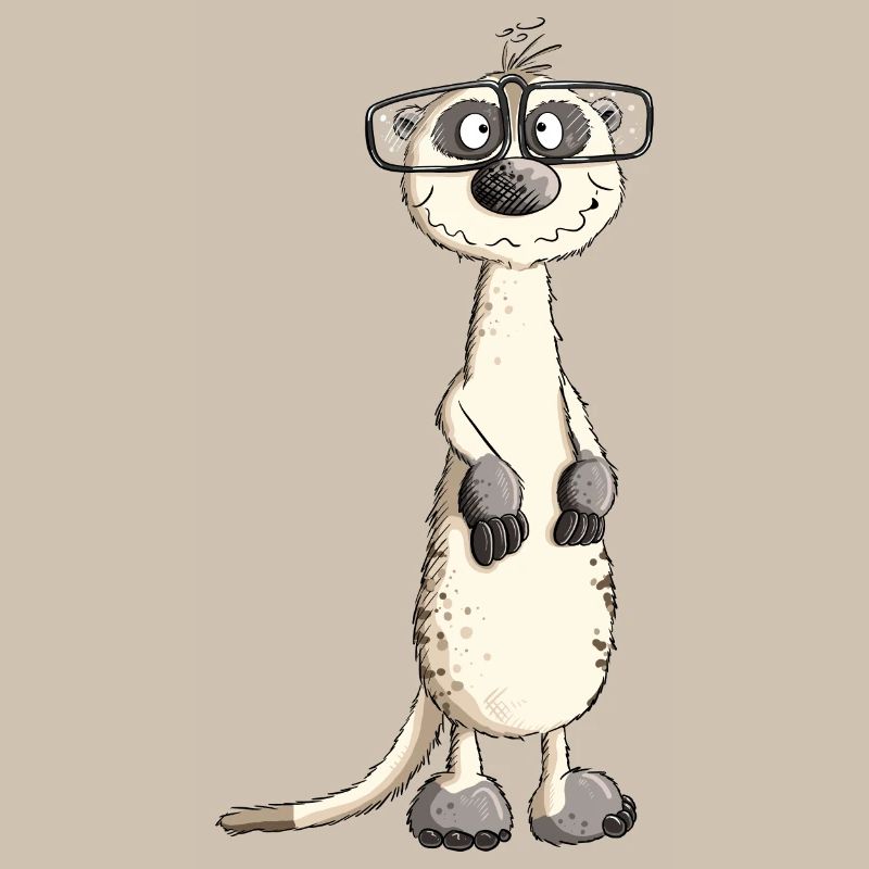 Lustiges Nerdmännchen Erdmännchen I Nerd