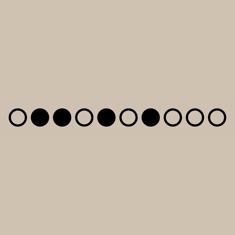 Nerdy Design "Primzahlen" bis 10