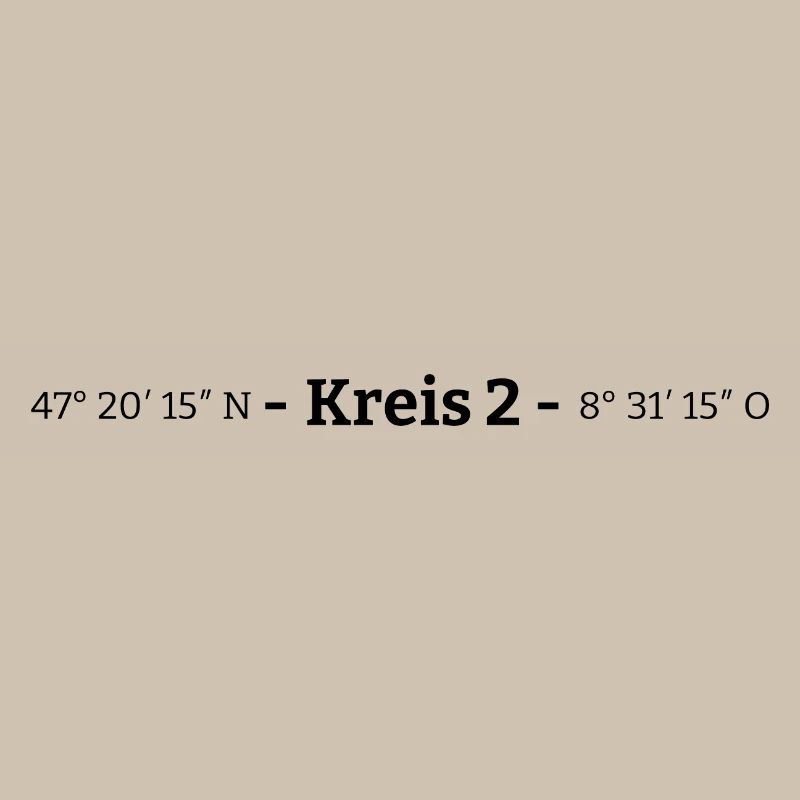 Coordinates District 2 Zurich