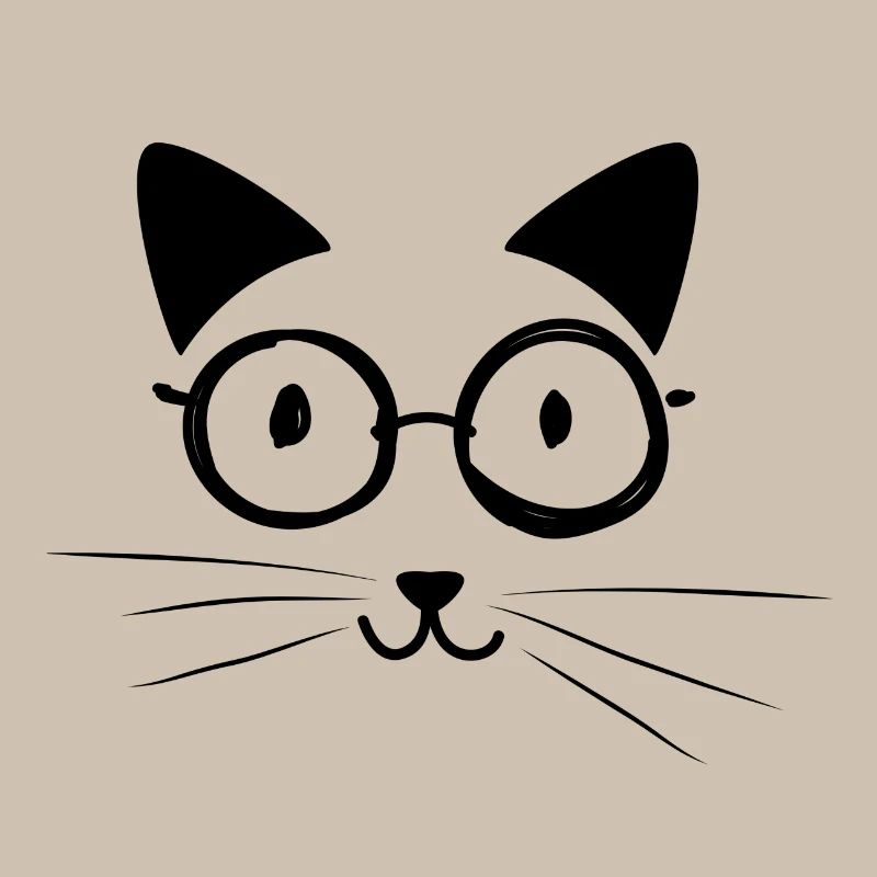 funny cat face cat kitten gift