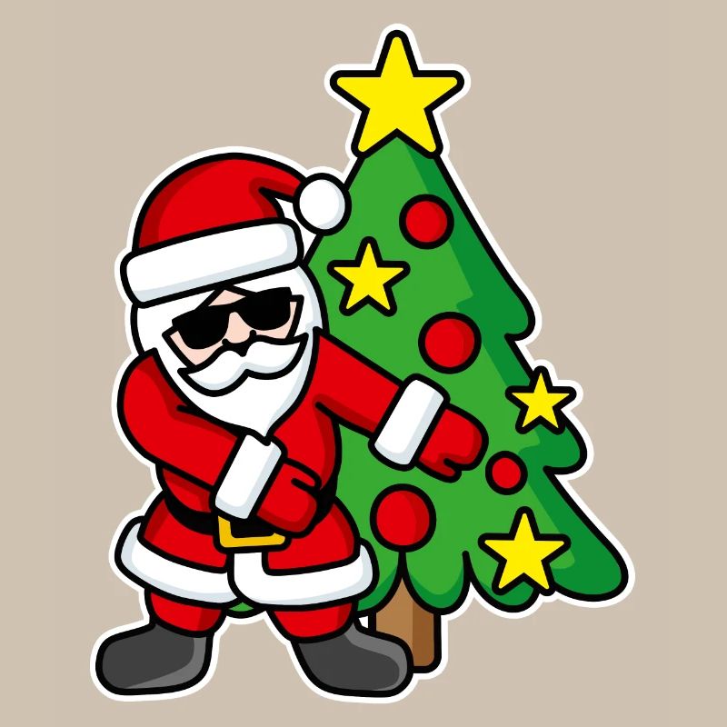Weihnachtsmann-Weihnachtsbaum FLOSS DANCE FLOSSING