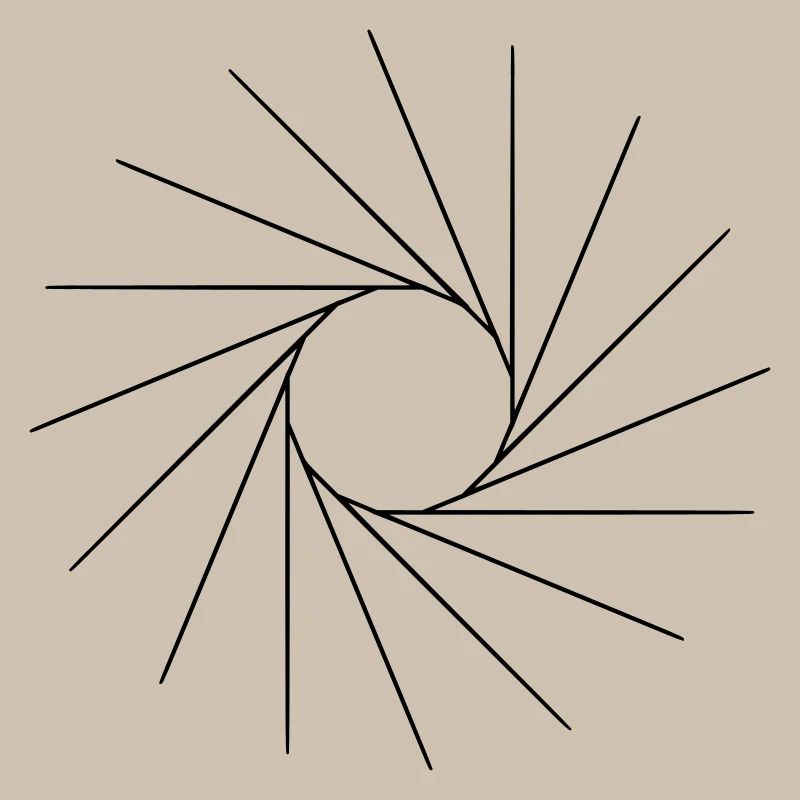 C’est une forme cool, comme un soleil.