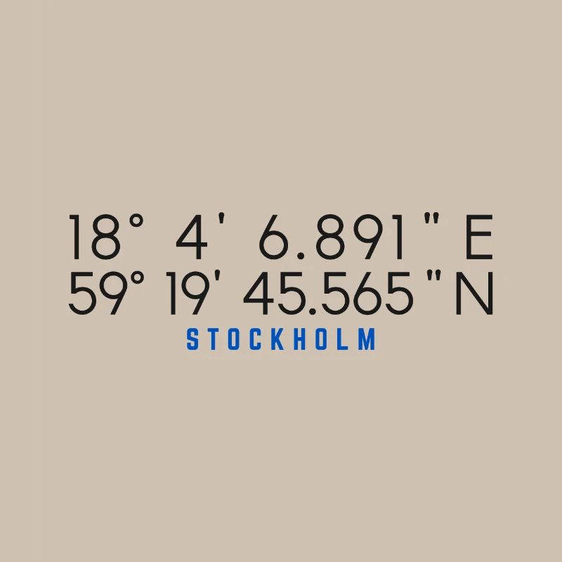 Stockholm Coordinates Chart