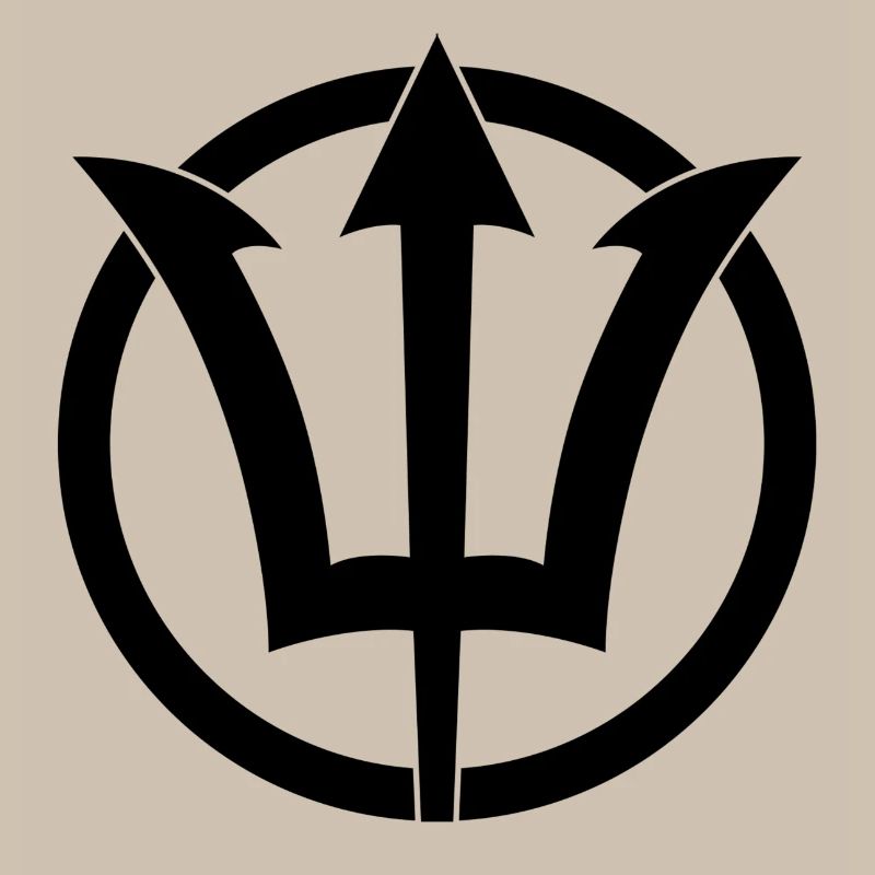 Symbole du Trident de Poséidon