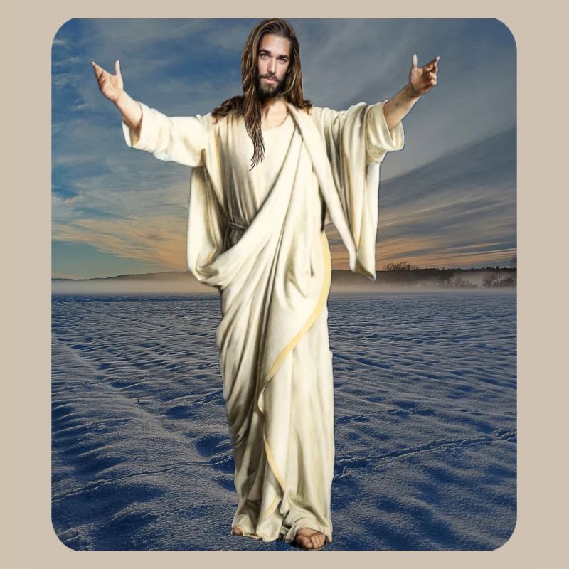 Jesusfigur Winter