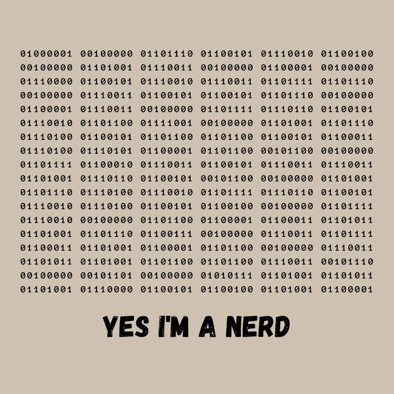 Je suis un nerd