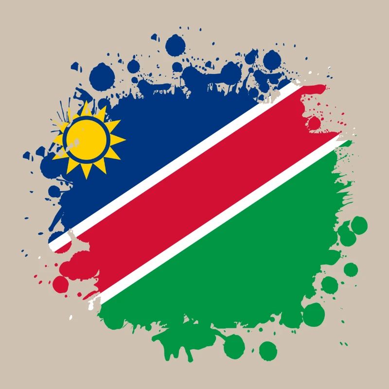 Namibia flags blob design