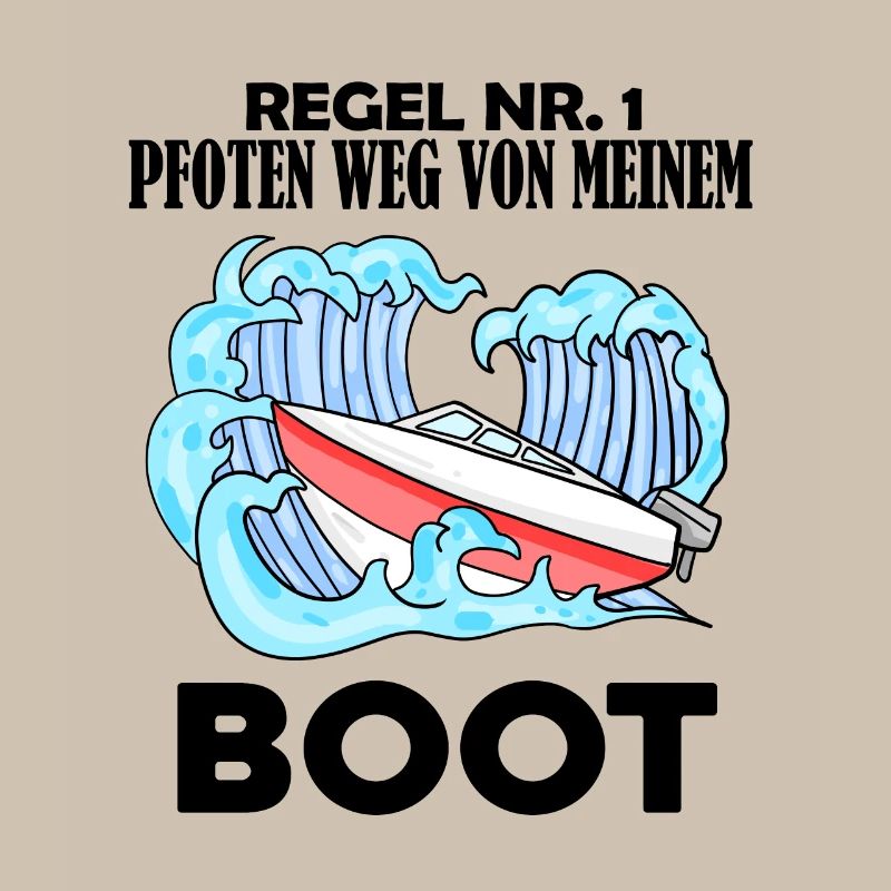 Motorboot Kapitän Boot Boote Seefahrt Geschenk