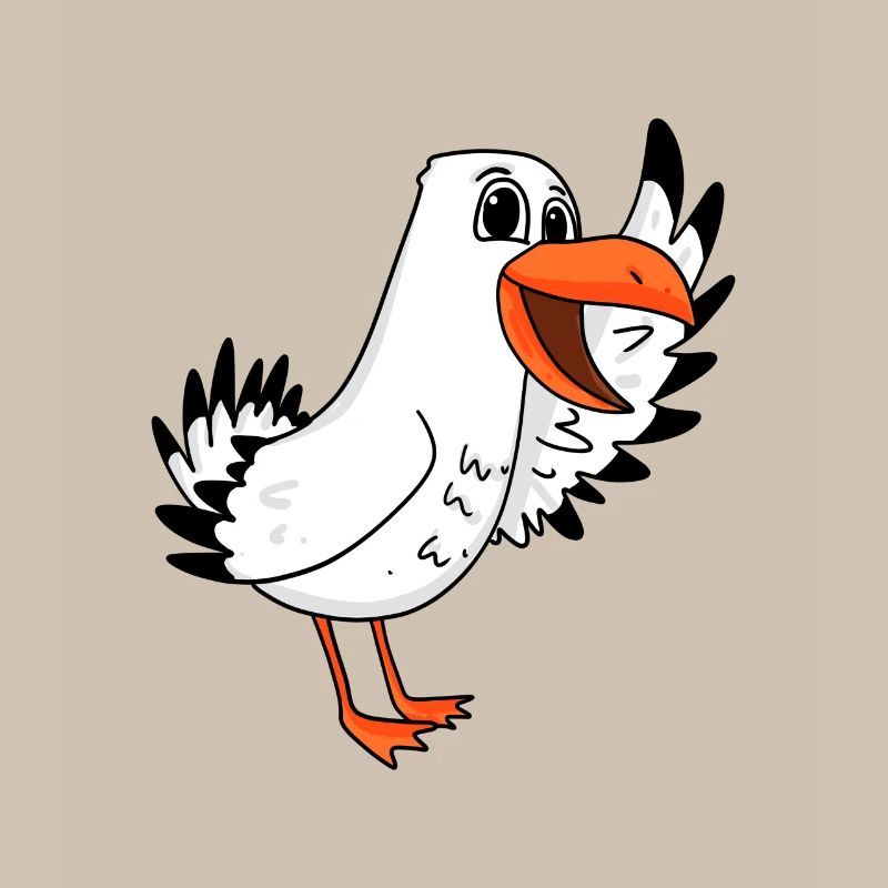 Möwe Begrüßung