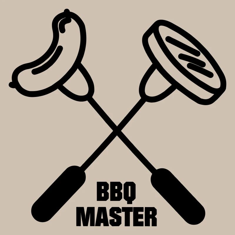 BBQ master avec deux fourchettes croisées