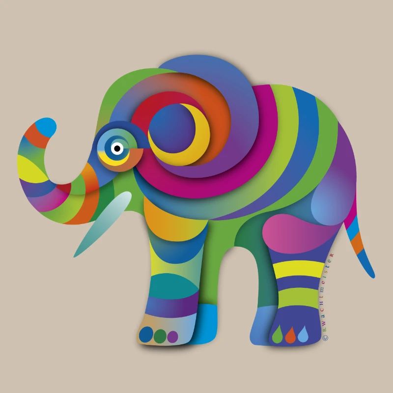 Kleiner Farbenelefant