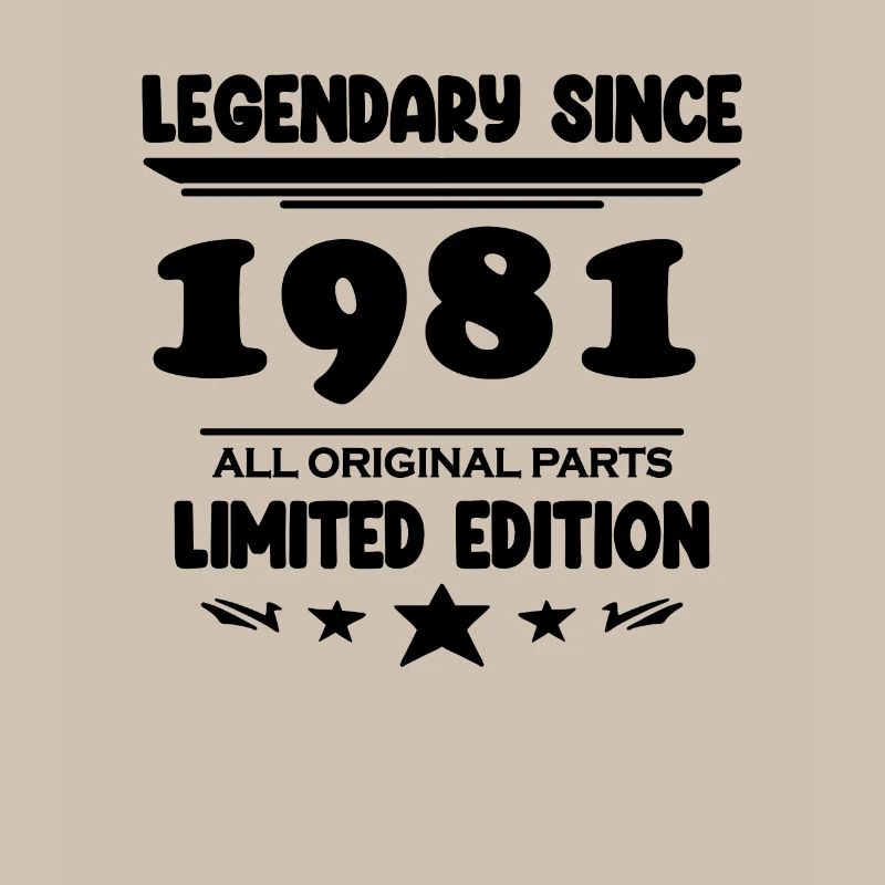 1981 - Né 1981 - Année de construction 1981