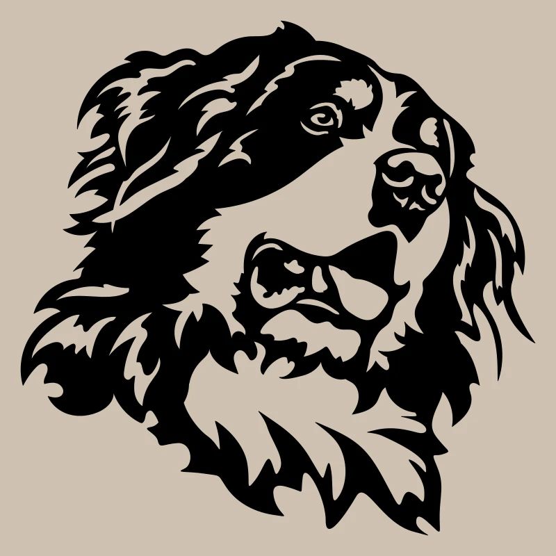 Bernese Mountain Dog Head