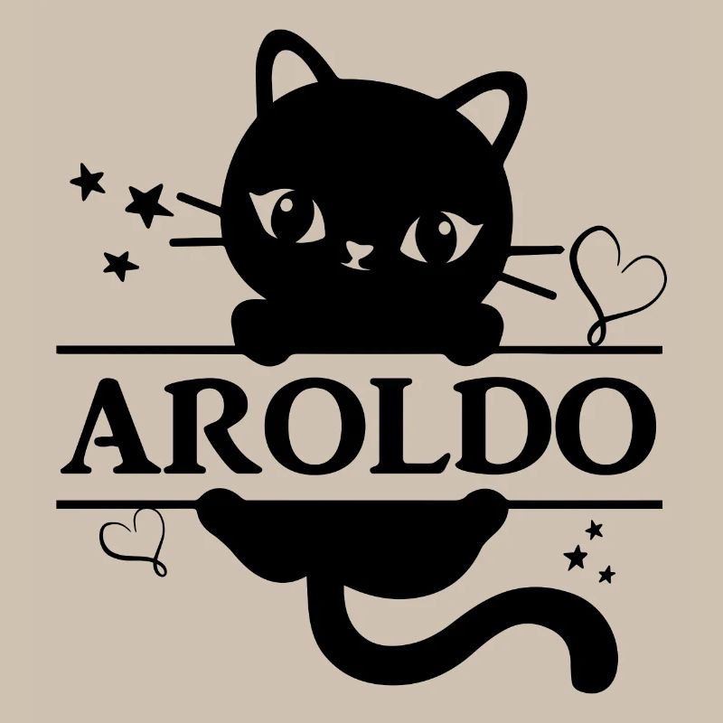 t-shirt Aroldo t shirt chat cadeau idée chat chat chat