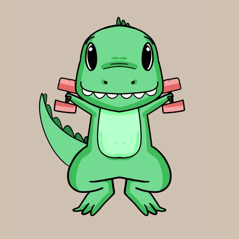 Dino Dumbbell Training Strength Training Gift