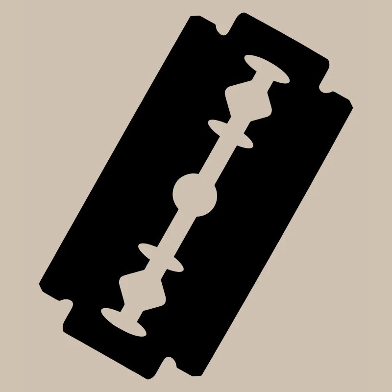 Logo-Rasierklinge.