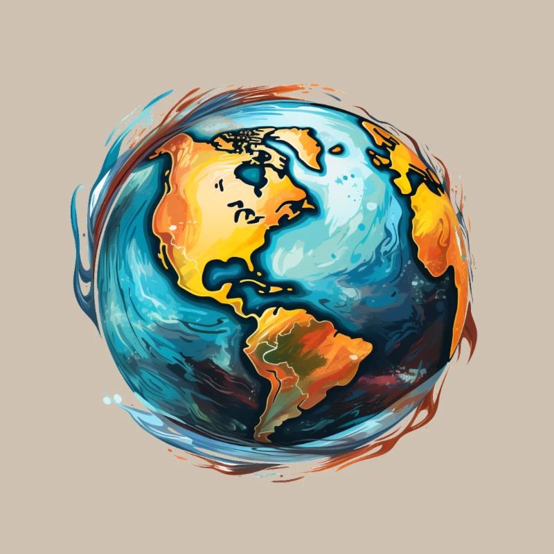 Globe en mouvement