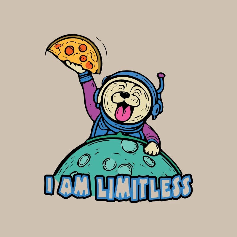 Un astronaute commande une pizza à la pizzeria