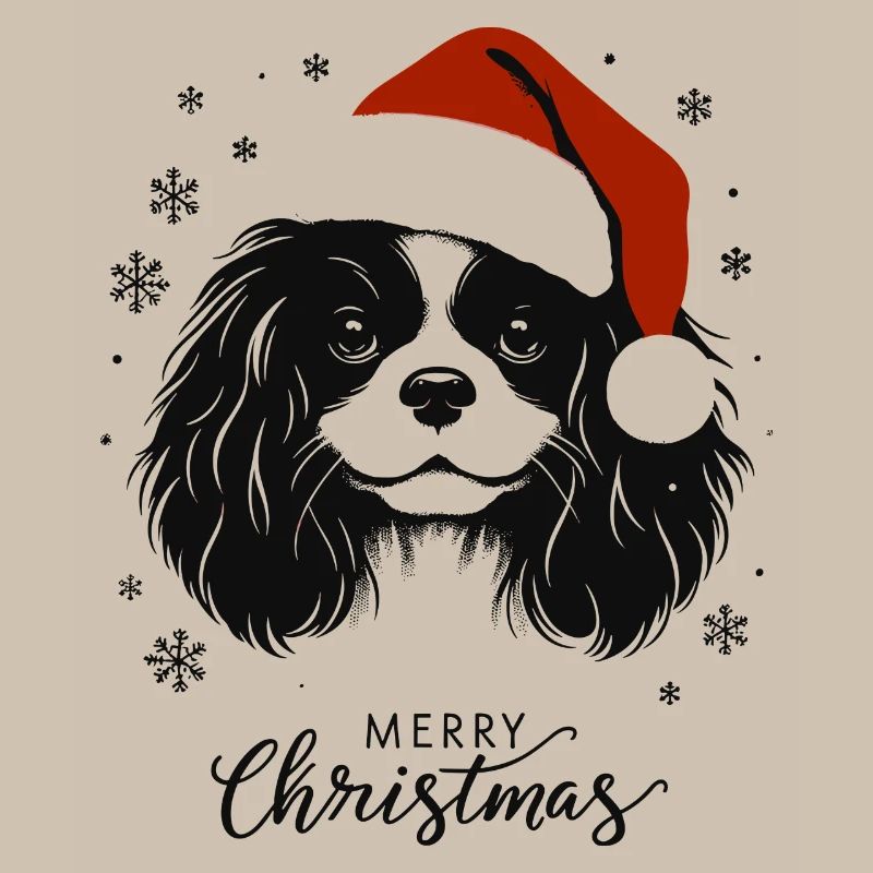 Cavalier King Charles Spaniel - Joyeux Noël