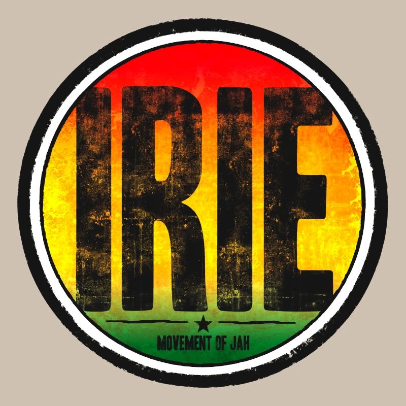 Motifs d’iris de couleur rasta