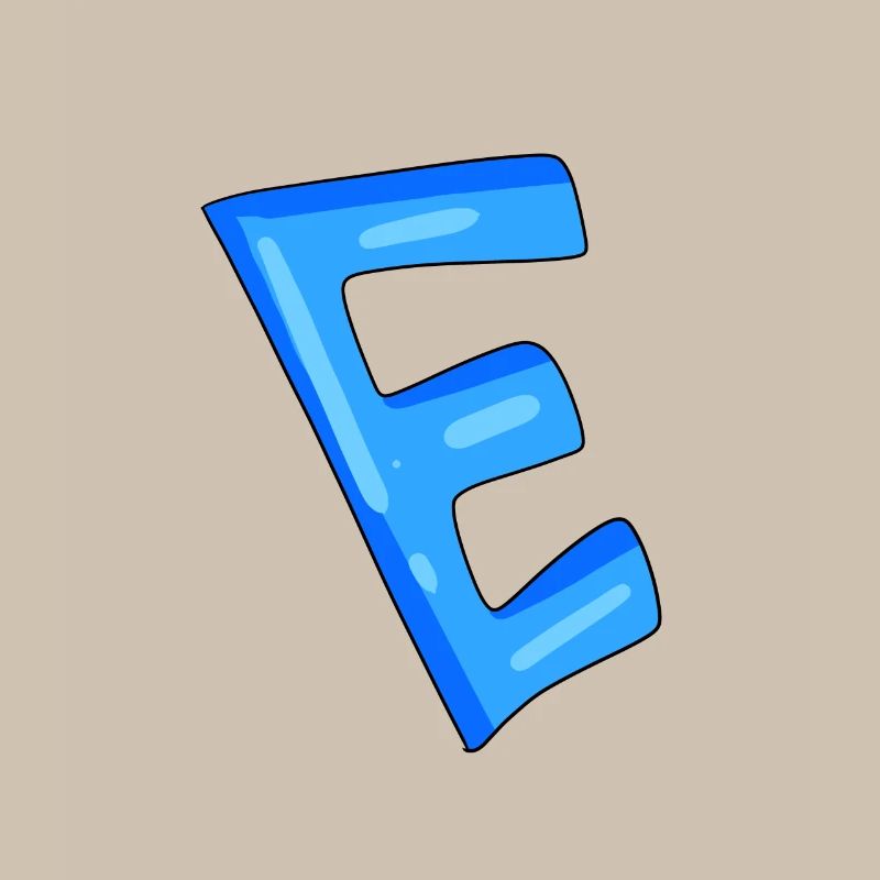 Letter E Initial point