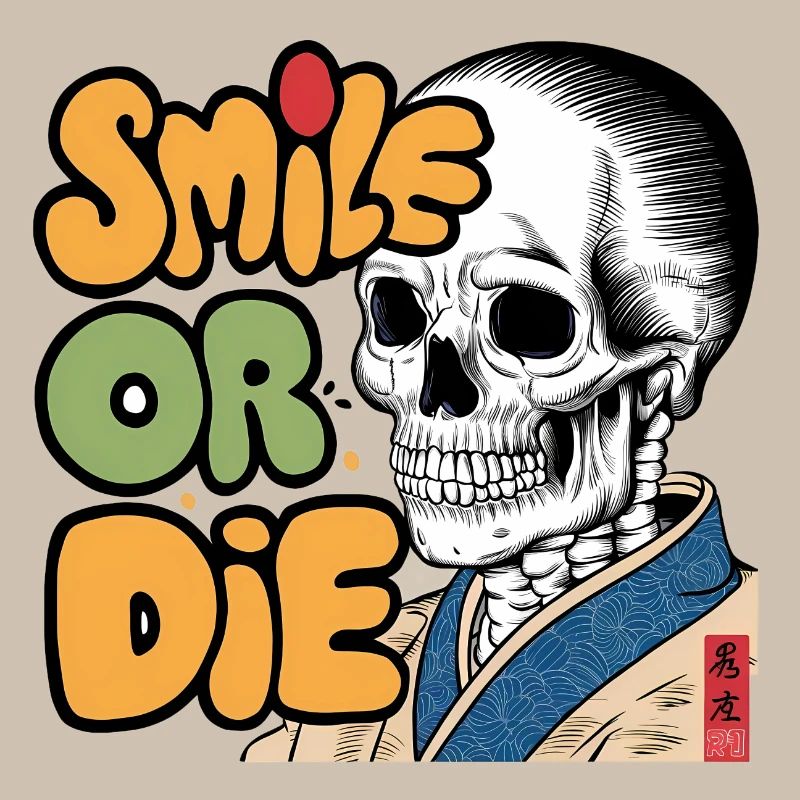 Skeletor with Optimistic Message