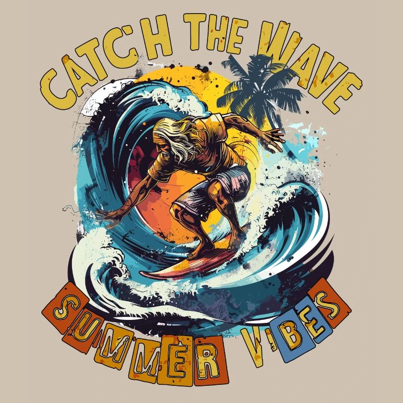 Catch the Wave Surf Retro