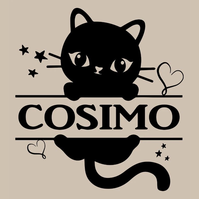 Cosimo t-shirt chat katze chat gato chat