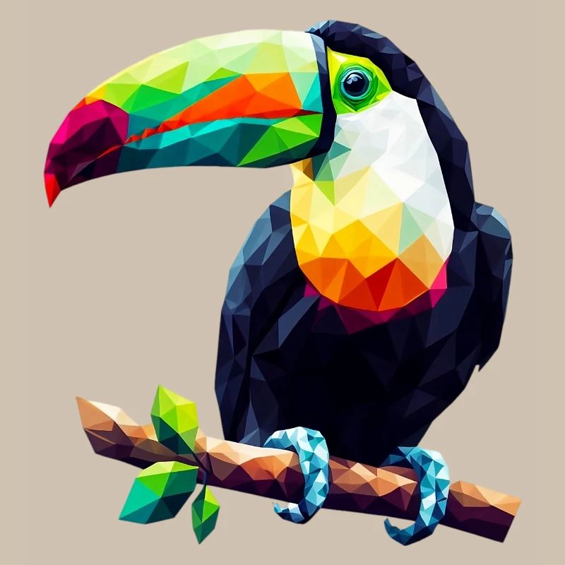 Toucan polygonal