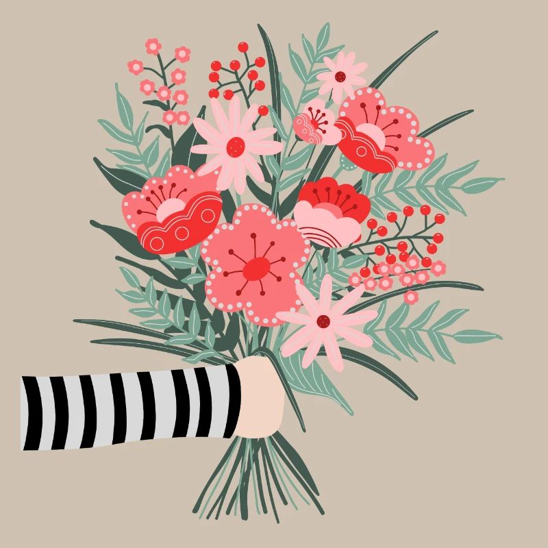 Dites simplement merci - une chère salutation aux fleurs
