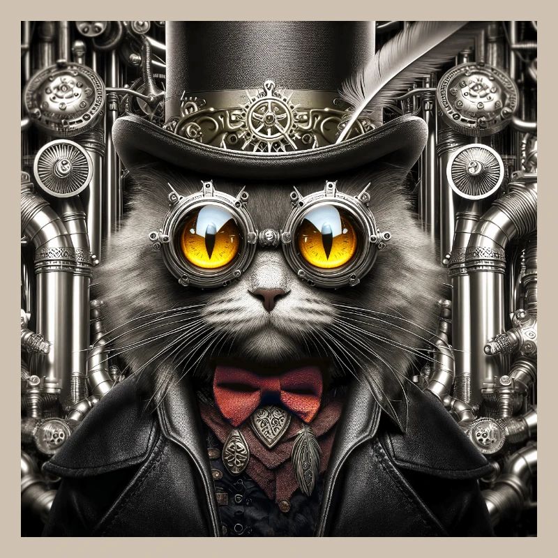 Steampunk-Katze