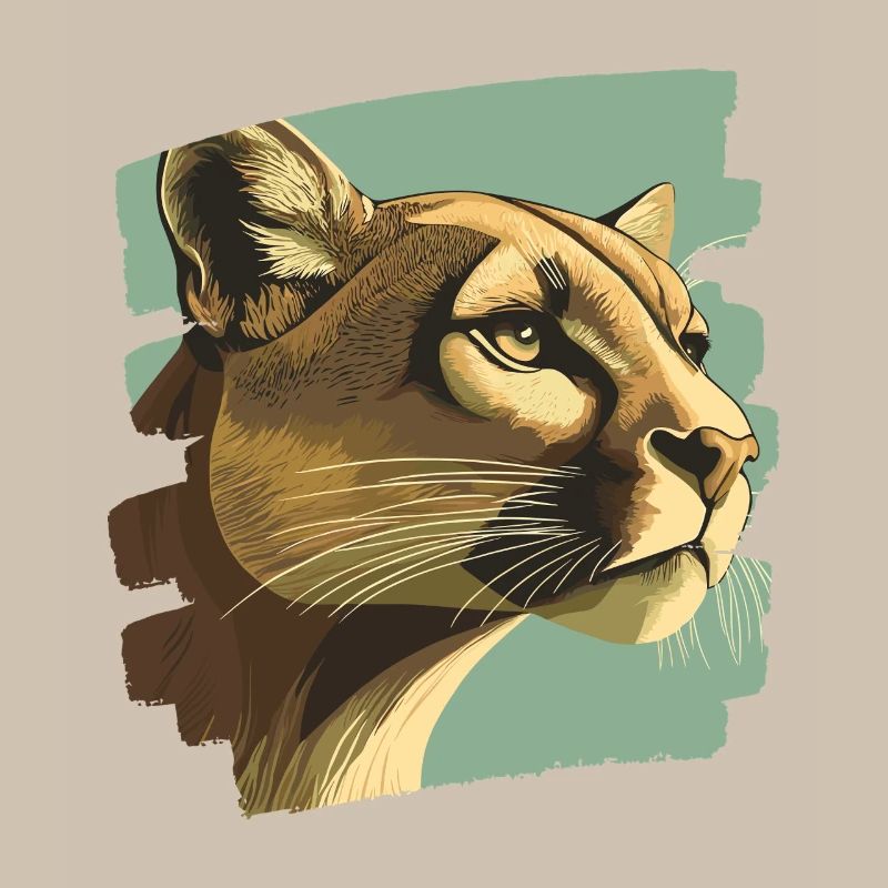 Lion de montagne Rétro