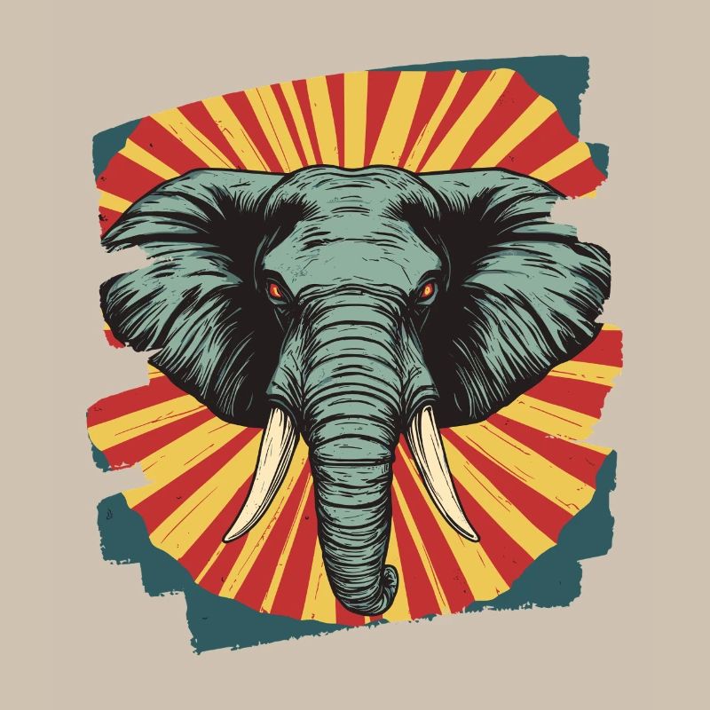 Éléphant Rétro